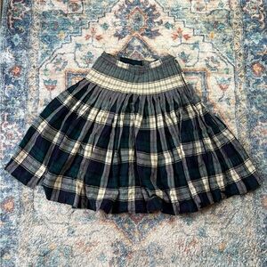 Vintage 70s Plaid Skirt Size 27